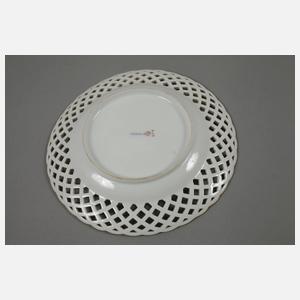 KPM Berlin drei Durchbruchteller "Indische Malerei"