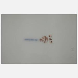 KPM Berlin drei Durchbruchteller "Indische Malerei"