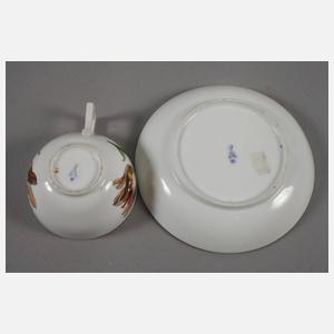 Meissen Tasse mit Untertasse Marcolini-Zeit