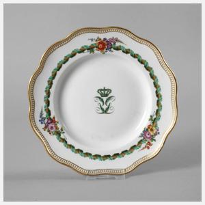 Meissen Teller König Georg von Sachsen