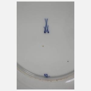 Meissen vier Speiseteller "Zwiebelmuster"