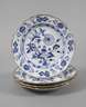 Meissen vier Speiseteller "Zwiebelmuster"