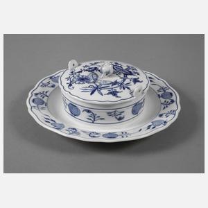 Meissen Butterdose "Zwiebelmuster"