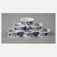 Meissen sechs Serviettenringe "Zwiebelmuster"111