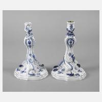 Meissen Paar Leuchter "Strohblumenmuster"111