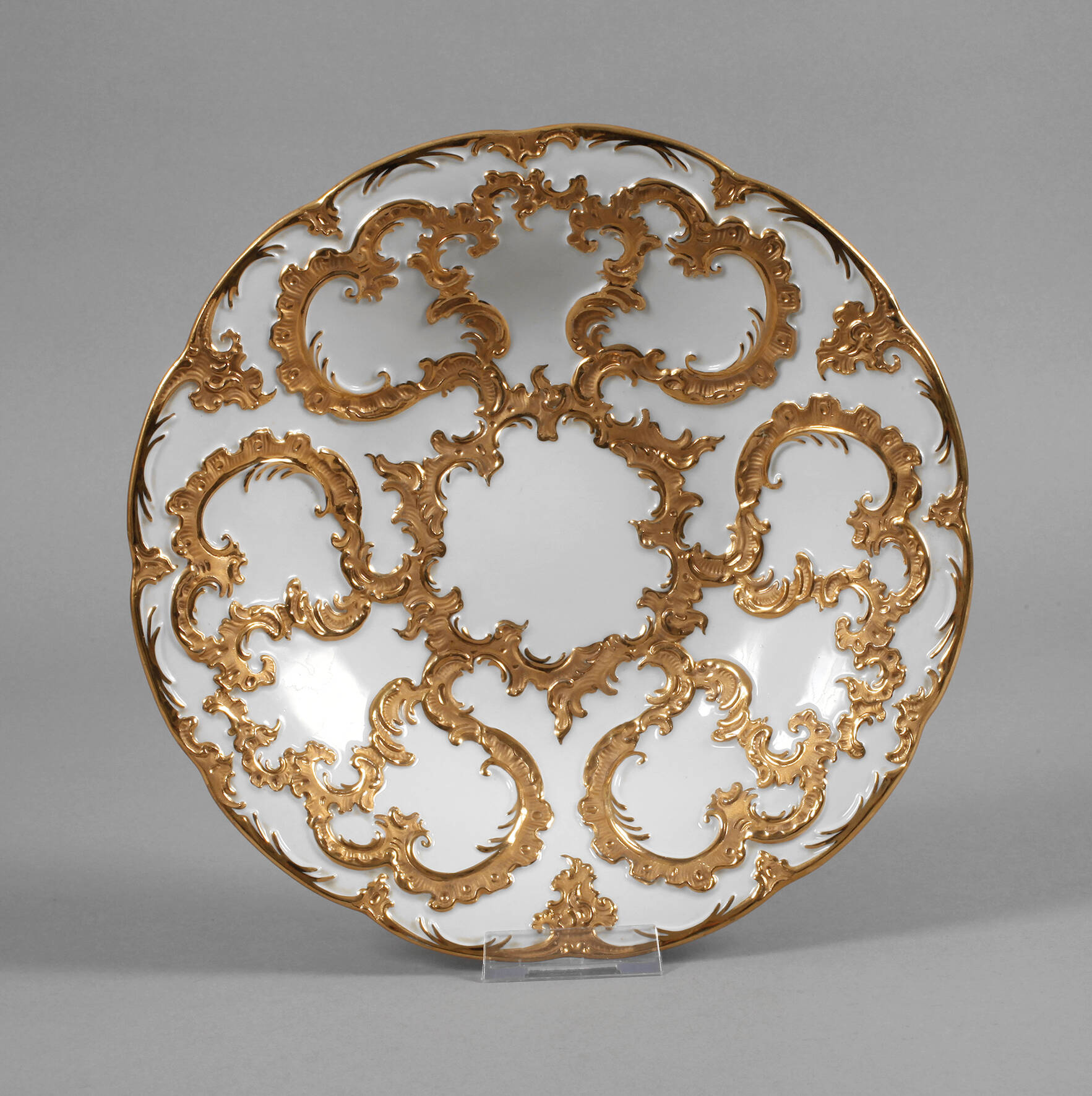 Meissen Prunkschale Golddekor