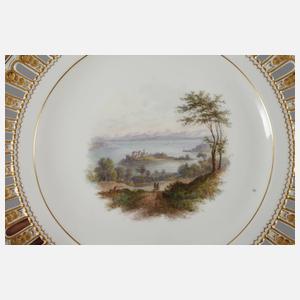 Meissen kleiner Ansichtenteller Insel Mainau