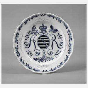 Meissen Jubiläumsteller Albert von Sachsen