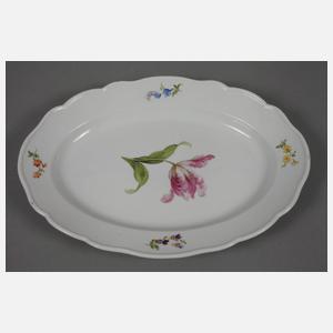 Meissen Paar ovale Platten "Blume 1"