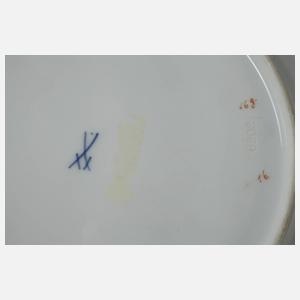 Meissen sechs Kuchenteller "Gelbe Rose"