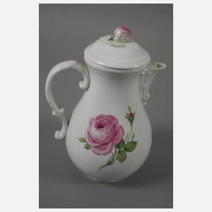 Meissen vier Serviceteile "Rote Rose"