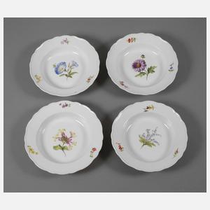 Meissen fünf Suppenteller "Blume 1"