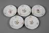 Meissen fünf Beilagenteller "Blume 1"