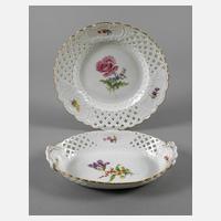 Meissen Durchbruchschale und Durchbruchteller111