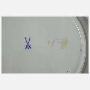 Meissen sechs Speiseteller "Blume 2 schräg"