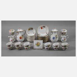 Meissen Kaffeeservice "Blume 3 schräg"