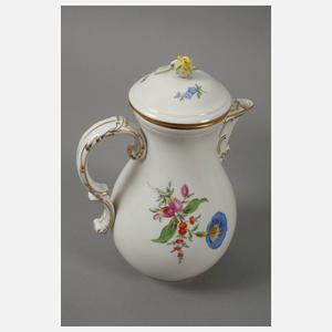 Meissen Kaffeeservice "Blume 3, schräg"