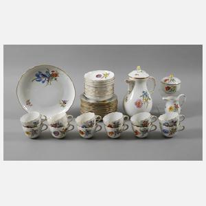 Meissen Kaffeeservice "Blume 3, schräg"