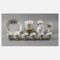 Meissen Kaffeeservice "Blume 3, schräg"111