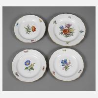 Meissen Konvolut Teller Blumenmalerei111