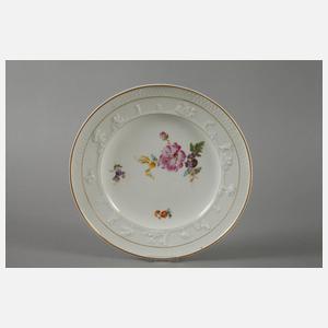 Meissen Konvolut Zierteller Blumenmalerei