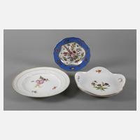Meissen Konvolut Zierteller Blumenmalerei111