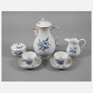 Meissen Tête-à-Tête "Blaue Blume mit Insekten"