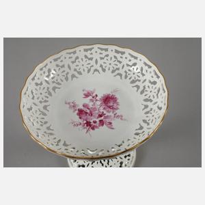 Meissen Tafelaufsatz "Blumenbukett, purpur"