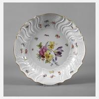 Meissen runde Schale "Blumen und Insekten"111