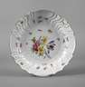Meissen runde Schale "Blumen und Insekten"