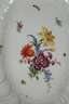 Meissen ovale Platte "Blumen und Insekten"