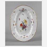Meissen ovale Platte "Blumen und Insekten"111