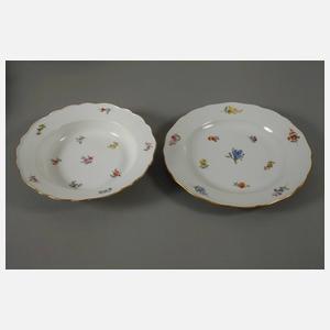 Meissen Speiseservice Streublümchendekor