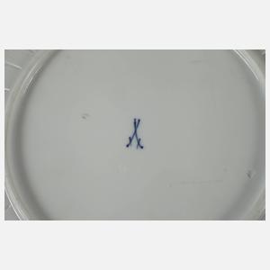 Meissen Fächerschale Streublümchendekor