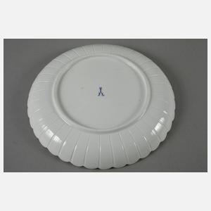 Meissen Fächerschale Streublümchendekor