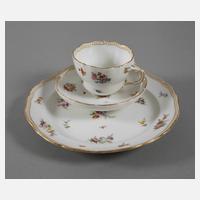 Meissen Gedeck "Gestreute Bukettchen mit Insekten"111