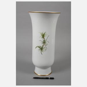 Meissen große Vase mit Papageimotiv