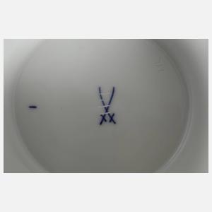 Meissen große Vase mit Papageimotiv