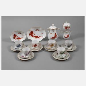 Meissen Mokkaservice "Mingdrache"