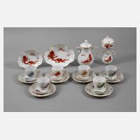 Meissen Mokkaservice "Mingdrache"111