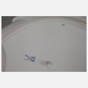 Meissen Blattschale Indischmalerei