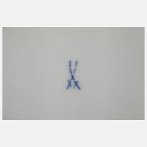 Meissen sechs Suppenteller "Indische Malerei, purpur"