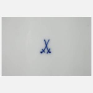 Meissen sechs Speiseteller "Indische Malerei, purpur"