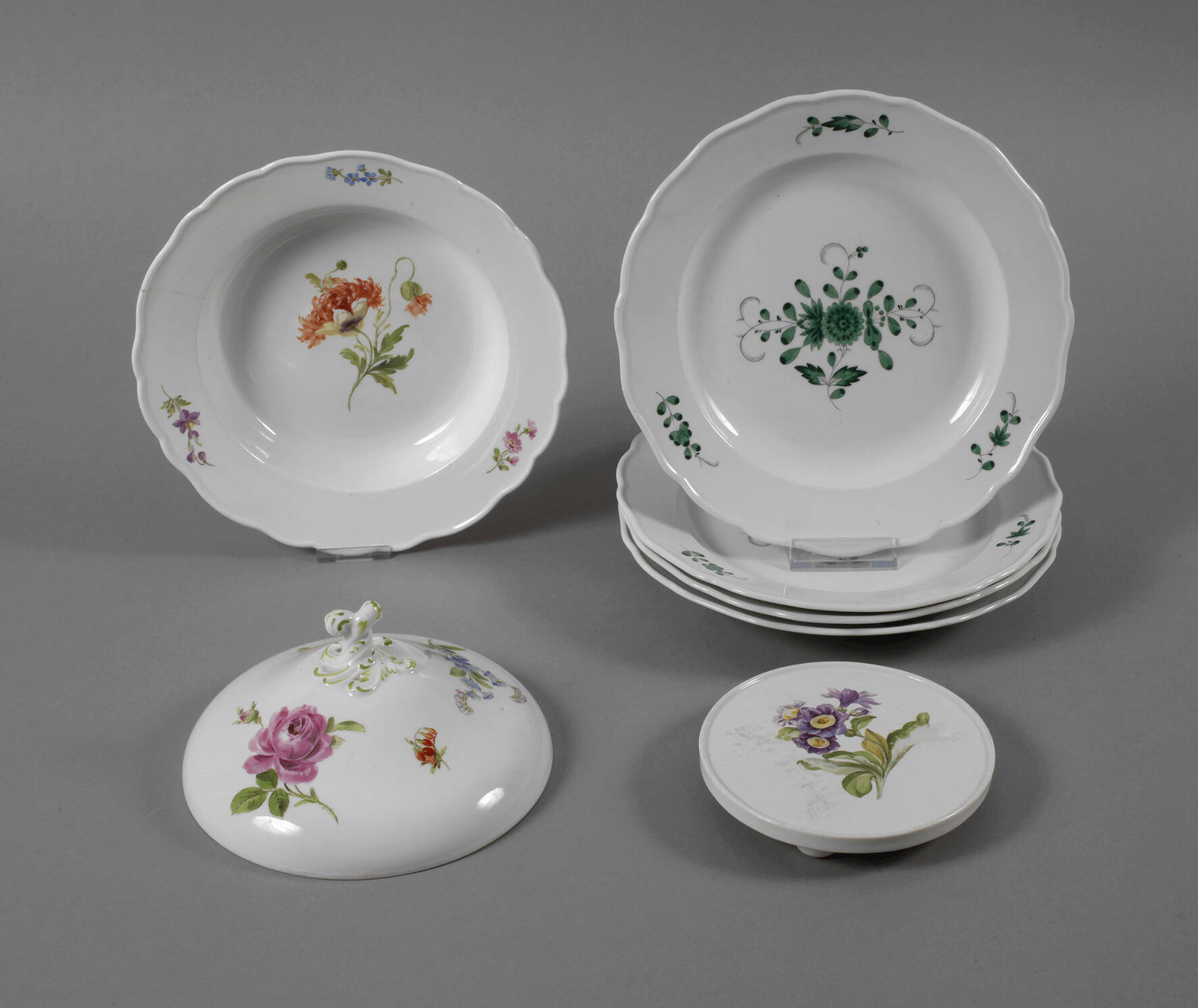 Meissen Konvolut Geschirrteile