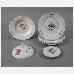 Meissen Konvolut Geschirrteile