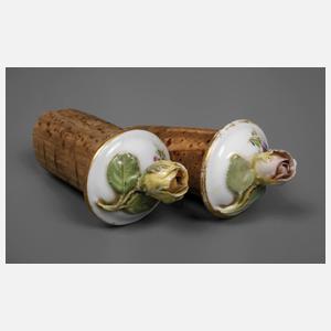Meissen Paar Flaschenstöpsel
