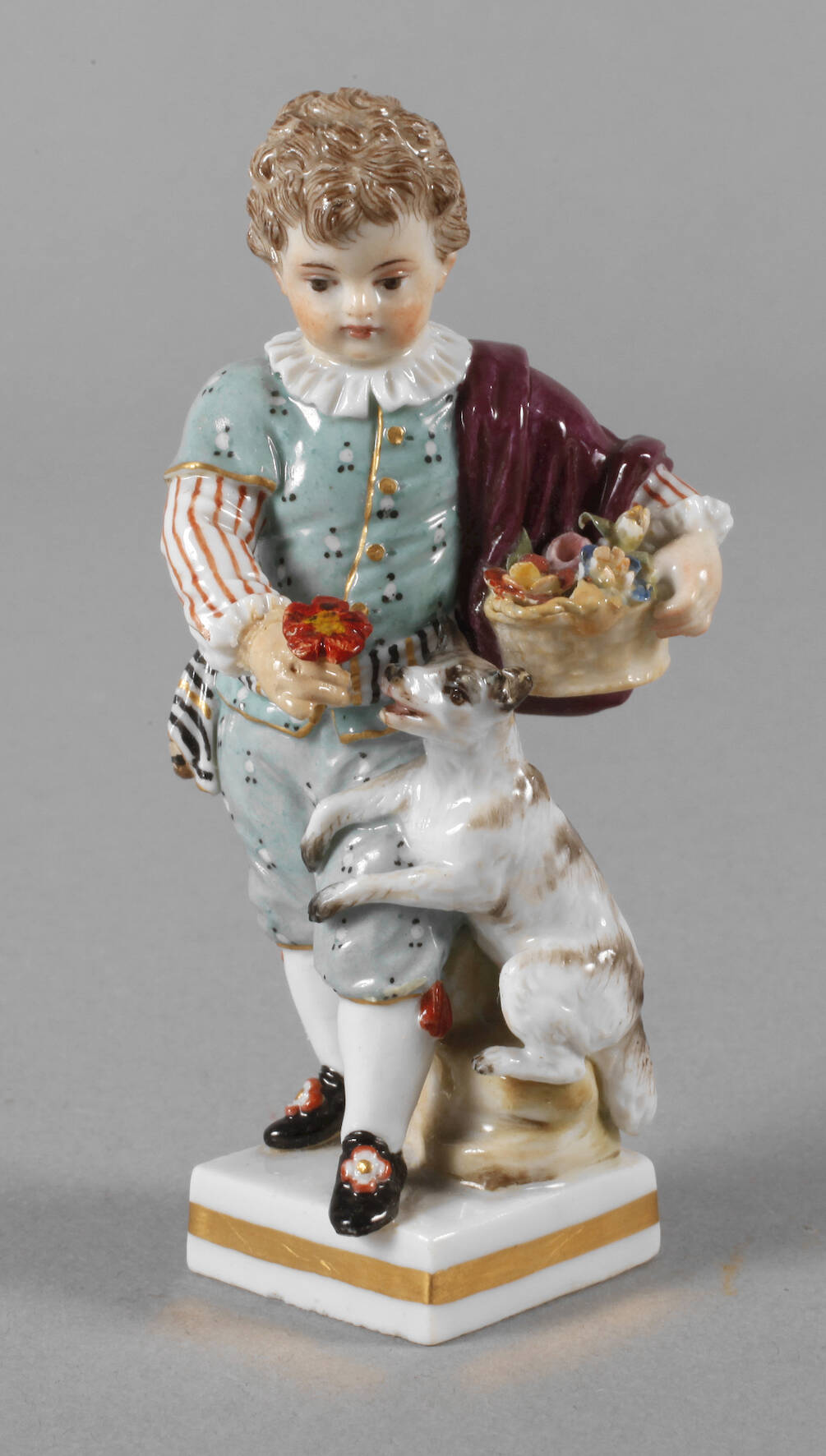 Meissen "Gärtnerkind mit Hund"