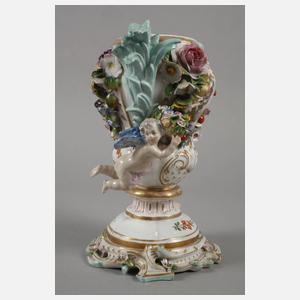 Meissener Modell Potpourri-Vase mit Amoretten