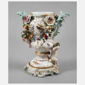 Meissener Modell Potpourri-Vase mit Amoretten