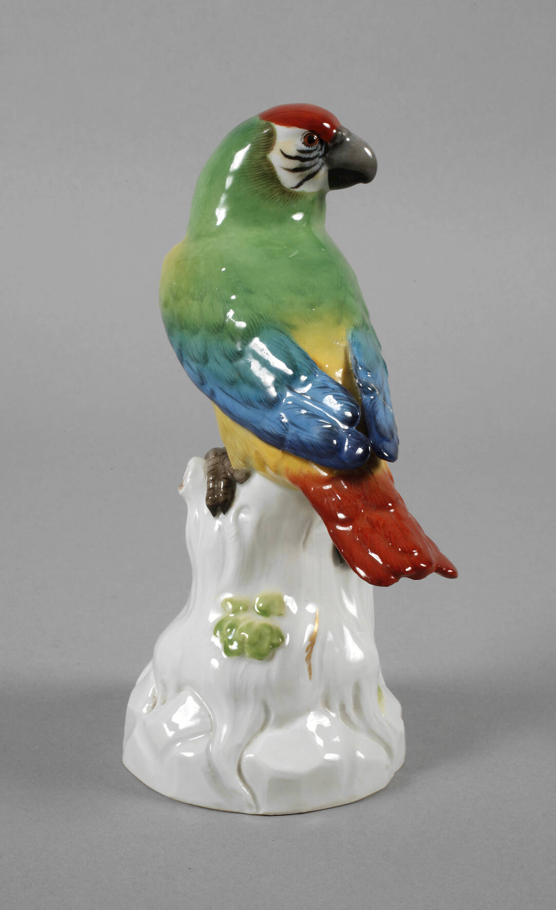 Meissen "Papagei auf Stamm"